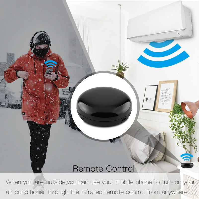 Controle Infravermelho UFO-R6 para Automação de Casa Inteligente – Compatível com Alexa e Google Home